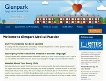 Tablet Screenshot of glenpark.info